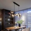 Moderno-longo-LED-teto-lustre-pingente-preto-l-mpada-ilumina-o-interior-lusters-mesa-de-cozinha-1 Lustre moderno retangular loft