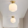 Nodic-Glass-Teto-Loft-Vintage-Teto-Light-Home-Acess-rios-Para-Sala-de-Jantar-Corredor-Corredor-2 Plafon vidro branco plissado