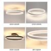 Plafon anel/aro alumínio led