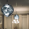 Nordic-Glass-Pendant-Lights-L-mpada-de-suspens-o-Lumin-rias-Sala-de-estar-Quarto-Decora Pendente pedra vidro espelhado