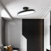 Nordic-Macaron-Influenciador-L-mpada-Do-Teto-Para-Sala-de-estar-Quarto-Home-Decor-Controle-Remoto-2 Plafon Led disco Ufo direcionável Ultra-fino