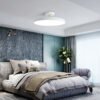 Nordic-Macaron-Influenciador-L-mpada-Do-Teto-Para-Sala-de-estar-Quarto-Home-Decor-Controle-Remoto-3 Plafon Led disco Ufo direcionável Ultra-fino