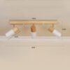 Nordic-Wooden-Teto-Light-nica-Cabe-a-Tr-s-Spotlight-Rotatable-Para-Sala-De-Estar-Quarto-2 Spot moderno preto e branco acabamento madeira