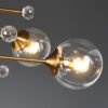 Lustre moderno molécula bola de vidro