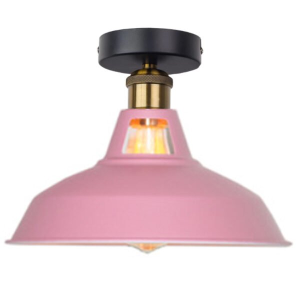Preto-Semi-Flush-Mount-Farmhouse-Luz-de-teto-Fixture-for-Hallway-Porch-Laundry-Foyer-E27-Base-2
