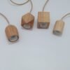 Pendente madeira lâmpada aparente