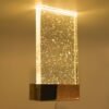 arandela de vidro bolhas de ar de led miresa Arandela Led Bolhas Cristal Retangular