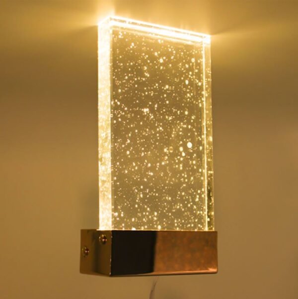 arandela de vidro bolhas de ar de led miresa