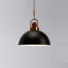 pendente aluminio preto meia esfera marca miresa Pendente Estilo industrial moderno
