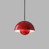 pendente meia esfera de aluminio vermelho marca miresa Pendente moderno colorido design dinarmaquês
