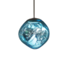pendente pedra formato azul marca miresa Pendente pedra moderno PVC ou Vidro