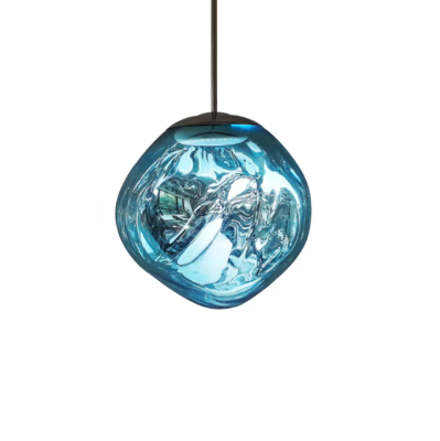 pendente pedra formato azul marca miresa