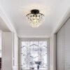 Aae89690ce2a84e519a0ea9196a79d0adT Luminária sobrepor estilo francês dourado de cristal