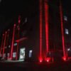 Ao-ar-livre-conduziu-a-parede-holofotes-9w12w-paisagem-ilumina-o-220v-vermelho-verde-azul-rgb-2 Refletor holofotes jardins RGB IP66