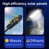 Imperme-vel-controle-remoto-l-mpadas-solares-luz-solar-ao-ar-livre-l-mpada-de-rua-2 Luminária Impermeável energia solar Led 1000lm
