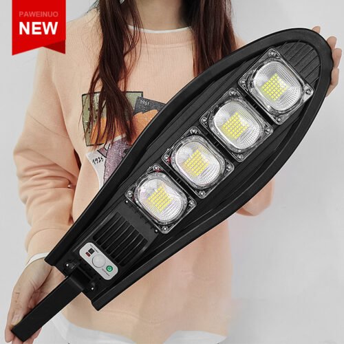 Imperme-vel-controle-remoto-l-mpadas-solares-luz-solar-ao-ar-livre-l-mpada-de-rua Luminária Impermeável energia solar Led 1000lm
