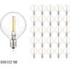 L-mpadas-de-Substitui-o-LED-G40-Vintage-Incandescente-Decorativa-1W-E12-220V-Equvalente-5W-String Lâmpadas LED G40 filamento industrial - Lote 25Un