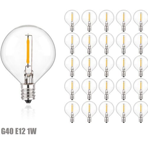 Lâmpadas LED G40 filamento industrial - Lote 25Un