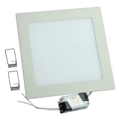 Lumin-ria-de-teto-embutida-quadrada-3w-6w-9w-12w-15w-25w-ultrafina-110v-220v-ilumina Painel de led quadrado de embutir