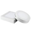 Lumin-ria-led-de-painel-redonda-com-4-l-mpadas-led-6w-12w-18w-25w-holofote-2 Kit 4 Luminária Painel Plafon 25w LED Sobrepor
