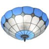 Lustre-de-teto-mediterr-neo-lumin-ria-quadrada-azul-de-50-a-60cm-para-decora-o Luminária sobrepor Tiffany mediterrâneo