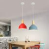 Macaroon-Vintage-Pingente-Luzes-Loft-L-mpada-Pingente-Retro-L-mpada-Pendurada-Abajur-Para-bar-Cozinha Pendente moderno alumínio e madeira