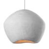 Minimalismo-N-rdico-Wabi-Sabi-Vento-Led-Lustre-Restaurante-Bar-Ilha-Pingente-Luzes-Decora-o-da-2 Pendente concreto rústico Wabi Sabi