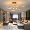 New-Modern-Lustres-para-Sala-Ilumina-o-Interior-Atmosfera-N-rdica-Sala-de-Jantar-An-is-1 Luminária sobrepor dourado minimalista anéis/argola