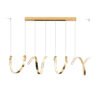 Ouro-Irregular-Alum-nio-LED-Luzes-Pingente-Lustres-Modernos-Ilumina-o-De-Sala-De-Estar-E-2 Pendente minimalista dourado espiral alumínio