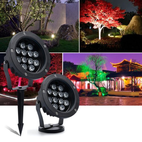 Refletor-LED-ao-ar-livre-para-paisagem-do-jardim-holofote-ilumina-o-de-parede-pre-os Refletor LED ao ar livre para jardim IP67 Miresa
