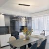 Restaurante-Luzes-Nordic-Lustres-Luz-Luxo-Minimalista-Mesas-Sala-De-Jantar-Bar-Counter-Designers-Minimalista-Strip Pendente retangular com Spot e Argolas