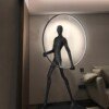 Luminária Chão Escultura Humana