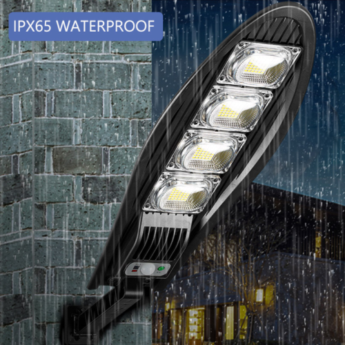 Solar-Street-Light-168LED-Super-Bright-10000W-L-mpada-LED-ao-ar-livre-Sensor-de-movimento Luminária Solar 168LED com sensor de movimento