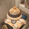 Pendente vintage retro rattan | Comprar com Frete Grátis