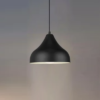 pendente moderno de aluminio preto fosco marca miresa Pendente clean orgânico branco ou preto