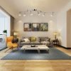 AIBOO-LED-Lustres-para-Quarto-e-Sala-de-Estar-Preto-e-Prata-Sistema-Industrial-Base-GU10-2 Luminária trilho com Spot