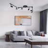 AIBOO-LED-Lustres-para-Quarto-e-Sala-de-Estar-Preto-e-Prata-Sistema-Industrial-Base-GU10-3 Luminária trilho com Spot