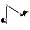 Arandela Aluminio Preto Tolomeo Articulada Design Italiano Marca Miresa Arandela Tolomeo Articulada Design Italiano