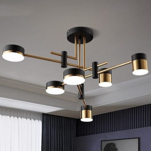 Artpad-Lustre-De-Teto-De-Cozinha-Moderna-Ilumina-o-LED-Para-Sala-De-Estar-Lustres-Do Luminária sobrepor minimalista estrelar