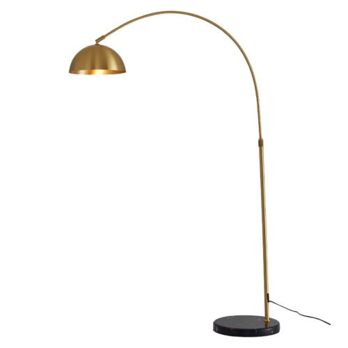 Lumin-ria-de-ch-o-estilo-moderno-minimalista-e-n-rdico-de-cobre-criativa-personalidade-para Luminária de piso em arco cúpula 1/2 esfera
