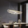 Lustre Retangular Formas Irregulares de Acrílico