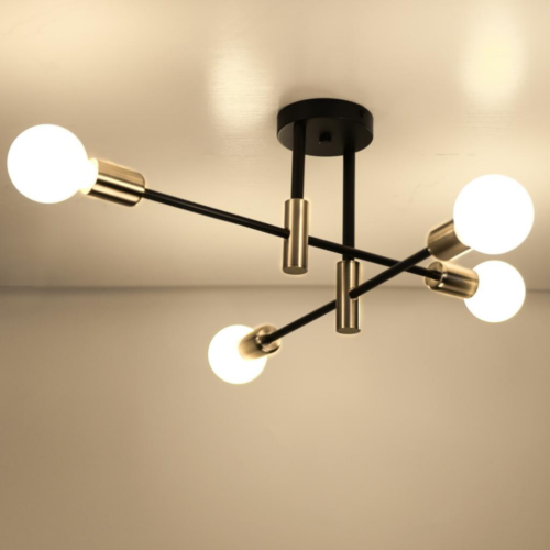 R-stico-Sputnik-L-mpada-do-teto-do-candelabro-Ilumina-o-da-fazenda-Cozinha-Quarto-Sala Luminária sobrepor Sputnik Lâmpada aparente