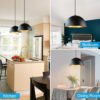 Sc4eb30f127ea4c6da709acf0139a9d08t Pendente semicírculo preto 1/2 esfera