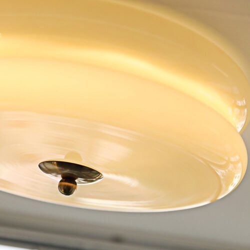Vidro-branco-moderno-simples-l-mpada-do-teto-nordic-criativo-luzes-de-teto-luxo-interior-led Luminária Sobrepor Circulo Vidro