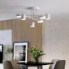 Vintage-luz-de-teto-LED-Preto-branco-ouro-luxo-metal-arte-design-luz-para-Sala-de-1 Luminária sobrepor cúpula Spot
