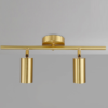 luminaria_spot_duplo_dourado_marca_miresa Trilho com spot dourado
