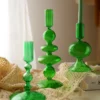 Aliloran-Suporte-De-Vela-De-Vidro-Transparente-Casti-al-Vintage-Luz-De-Velas-De-Casamento-Mesa-1 Castiçal Vintage Vidro Transparente