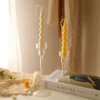 Aliloran-Suporte-De-Vela-De-Vidro-Transparente-Casti-al-Vintage-Luz-De-Velas-De-Casamento-Mesa-2 Castiçal Vintage Vidro Transparente