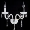 K9-Top-Branco-Cristal-L-mpada-de-Parede-Vela-LED-E14-L-mpadas-Cabe-a-Dupla-3 Arandela Lustre De Parede Cristal K9