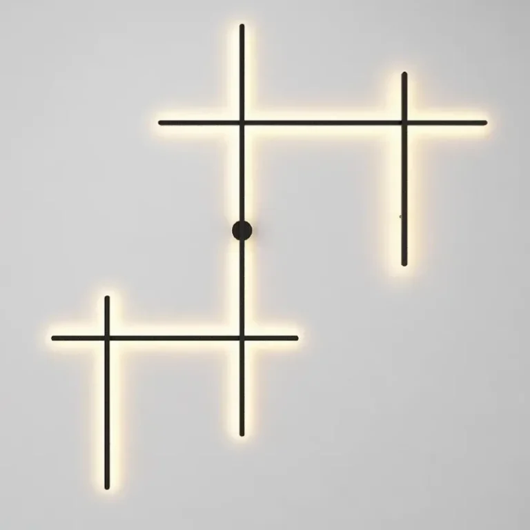 Arandela minimalista barra preta (Arandela Minimalista Barra Preta Com Luz Led Indireta), disponível na Miresa, loja-de-luminárias-São-Paulo.